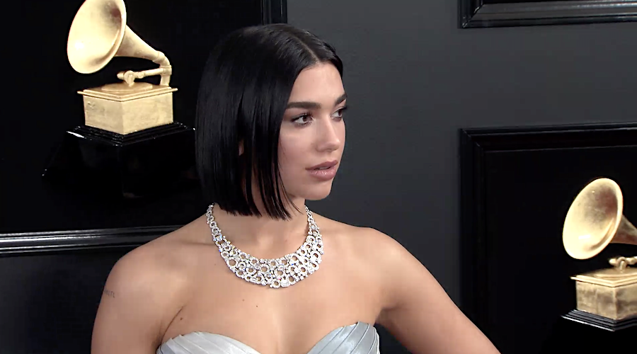 Dua Lipa at the Grammys 2019