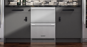 Signature Kitchen Suite under counter ‘convertible drawer’ fridge
