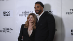 Kyra Sedgwick and Cliff “Method Man” Smith at Tribeca Festival world premiere of Bad Shabbos