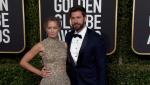 Emily Blunt and John Krasinski at the Golden Globes