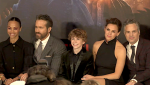 Ryan Reynolds, Mark Ruffalo, Jennifer Garner, Walker Scobell, and Zoe Saldana at the NYC Premiere of The Adam Project