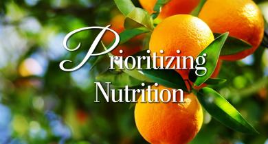 Prioritizing Nutrition