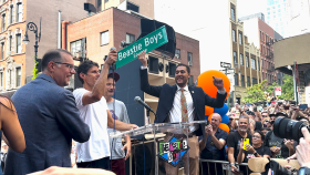 Beastie Boys Mike D and Ad-Rock Unveil Beastie Boys Square in New York City s Lower East Side