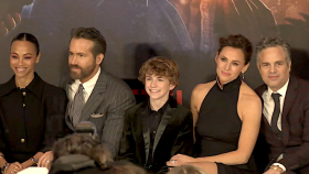 Ryan Reynolds Mark Ruffalo Jennifer Garner Walker Scobell and Zoe Saldana at the NYC Premiere of The Adam Project