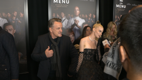 Ralph Fiennes Anya Taylor-Joy and Nicholas Hoult at New York Screening of The Menu